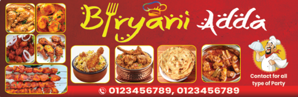 thumbnail Food Advertising Banners: A Case Study with Biryani Adda